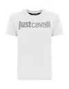 Just Cavalli Crystal-embellished T-shirt In White