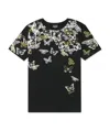 Just Cavalli T-shirt With Round Neck And Short Sleeves In Black