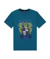 Just Cavalli T-shirt With Round Neck And Short Sleeves In Green