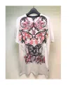 Just Cavalli T-shirt With Round Neck And Short Sleeves In Multicolor