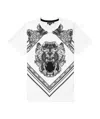 Just Cavalli T-shirt With Round Neck And Short Sleeves In White
