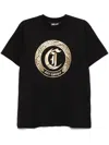 Just Cavalli Ghotic Logo-print T-shirt In Black