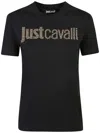 Just Cavalli Logo T-shirt In Black