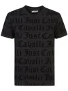 Just Cavalli T-shirts And Polos In Black