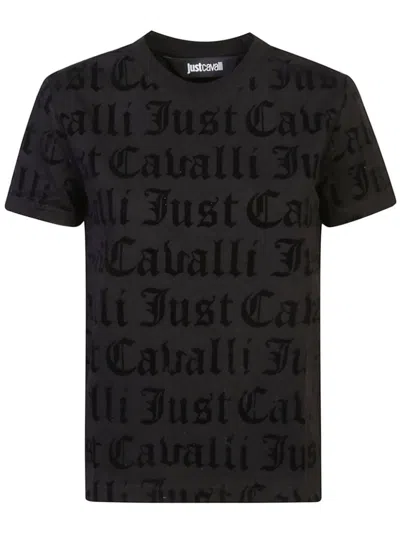 JUST CAVALLI JUST CAVALLI T-SHIRTS AND POLOS BLACK