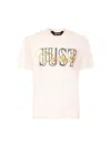 JUST CAVALLI JUST CAVALLI T-SHIRTS AND POLOS WHITE