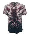 Just Cavalli Tie-dyed Short-sleeved T-shirt In Black