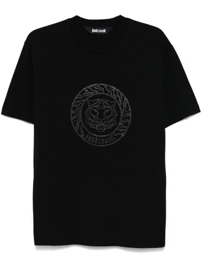 Just Cavalli T-shirts And Polos In Black