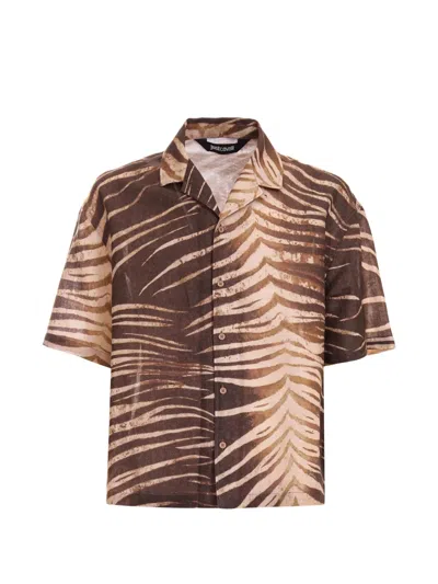 Just Cavalli Tiger-print Shirt In Multi