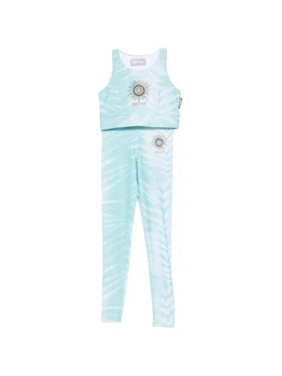 Just Cavalli Kids' Tiger-pattern Tracksuit In Blue