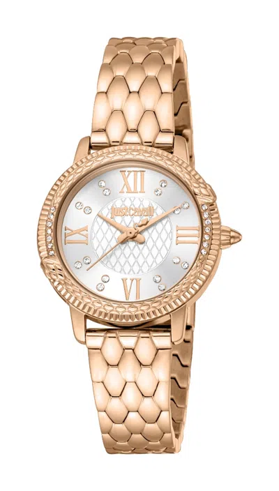 Just Cavalli Time Mod. Fidenza 2023-24 Collection Gwwt1 In Gold