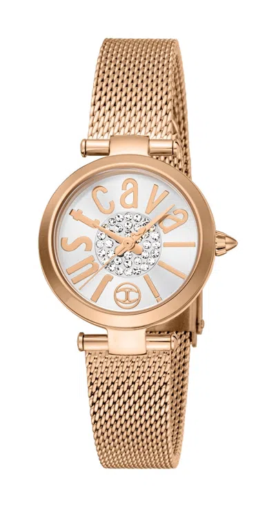 Just Cavalli Time Mod. Modena 2023-24 Collection Gwwt1 In Gold