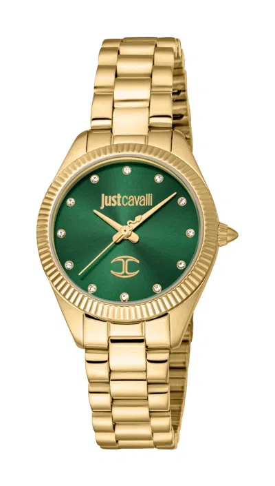 Just Cavalli Time Mod. Pacentro 2023-24 Collection Gwwt1 In Gold