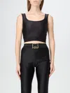 Just Cavalli Scoop-neck Top In Schwarz
