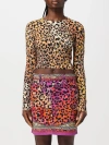 Just Cavalli Sweatshirt  Woman Color Brown In Brown