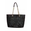 Just Cavalli Tote Bag In Black