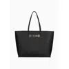 Just Cavalli Tote Bag In Black