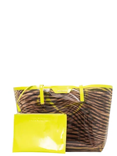 Just Cavalli Tote Bag In Brown
