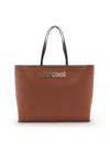 Just Cavalli Tote Bag In Brown