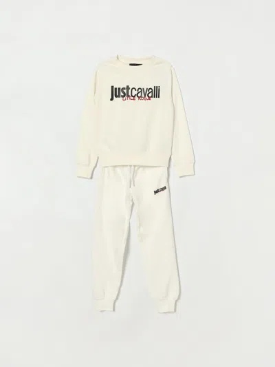Just Cavalli Tracksuit  Kids Color White In Metallic
