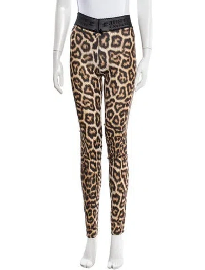 Pre-owned Just Cavalli Underwear Skinny Leg Pants In Neutral