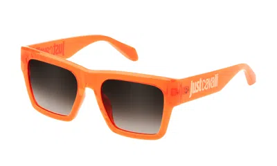 Just Cavalli Unisex Orange Square Sunglasses Sjc038-5401kd In Multi