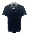 Just Cavalli V-neck Short-sleeved T-shirt In Black