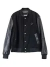 Just Cavalli Varsity Jacket In Black