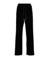 Just Cavalli Velvet Track Pants In Black
