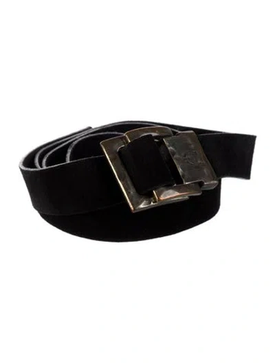 Pre-owned Just Cavalli Vintage 2000's Belt In Black