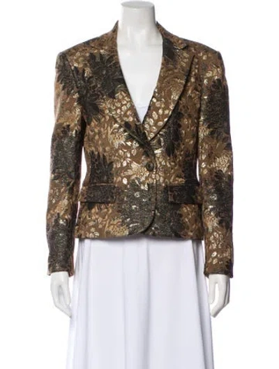Pre-owned Just Cavalli Vintage 2000's Blazer In Brown