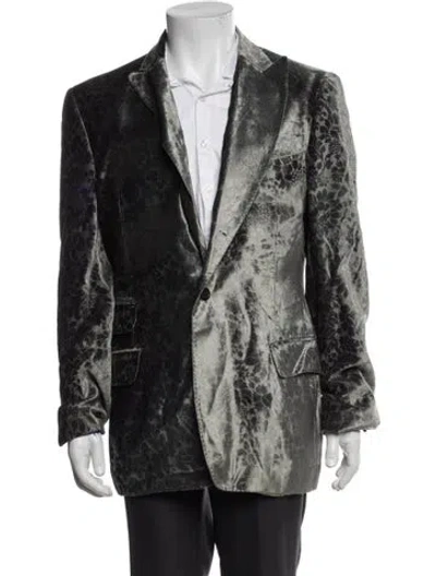 Pre-owned Just Cavalli Vintage 2000's Blazer In Green
