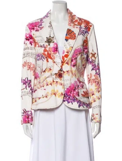 Pre-owned Just Cavalli Vintage 2000's Blazer In Neutral