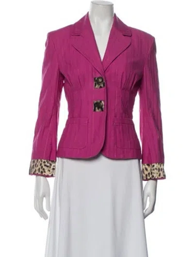 Pre-owned Just Cavalli Vintage 2000's Blazer In Pink