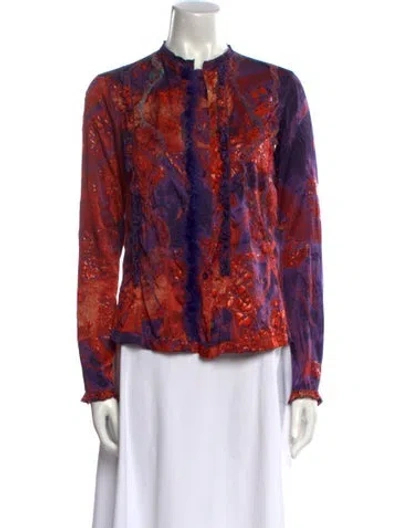 Pre-owned Just Cavalli Vintage 2000's Blouse In Multi