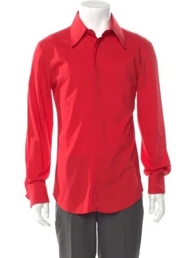 Pre-owned Just Cavalli Vintage 2000's Dress Shirt In Red