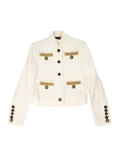 Pre-owned Just Cavalli Vintage 2000's Jacket In Neutral