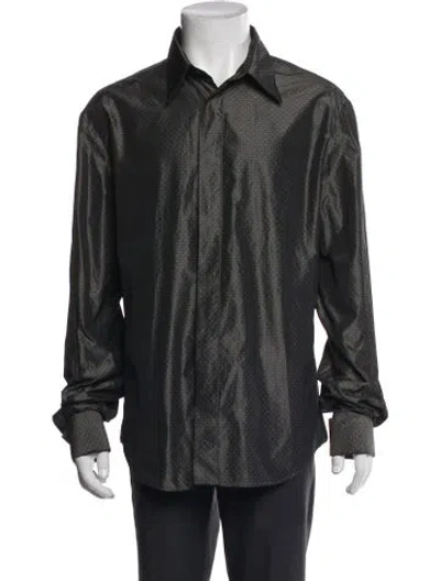 Pre-owned Just Cavalli Vintage 2000's Shirt In Gray