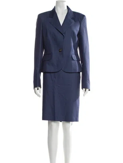 Pre-owned Just Cavalli Vintage 2000's Skirt Suit In Blue