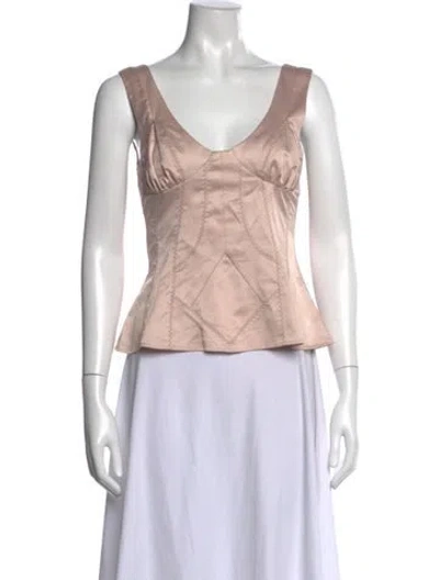 Pre-owned Just Cavalli Vintage 2000's Top In Pink
