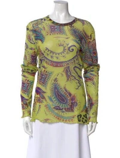 Pre-owned Just Cavalli Vintage 2000's T-shirt In Green