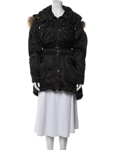 Pre-owned Just Cavalli Vintage 2000's Utility Jacket In Black