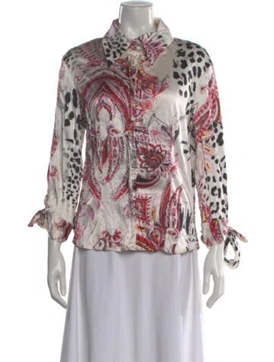 Pre-owned Just Cavalli Vintage 2005 Blouse In Multi