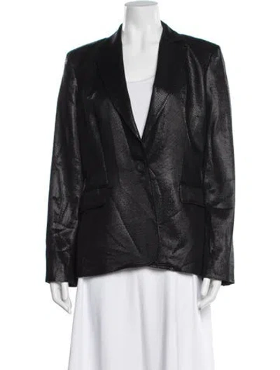 Pre-owned Just Cavalli Vintage 2008 Blazer In Black