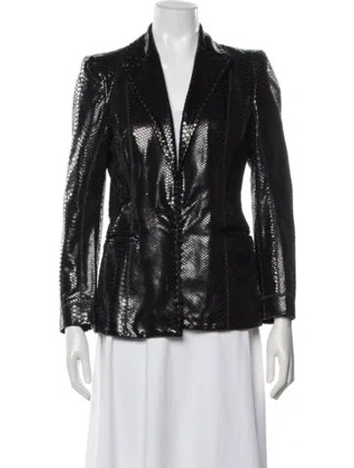 Pre-owned Just Cavalli Vintage 2008 Blazer In Black