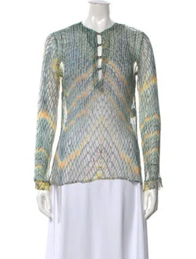 Pre-owned Just Cavalli Vintage 2008 Top In Neutrals
