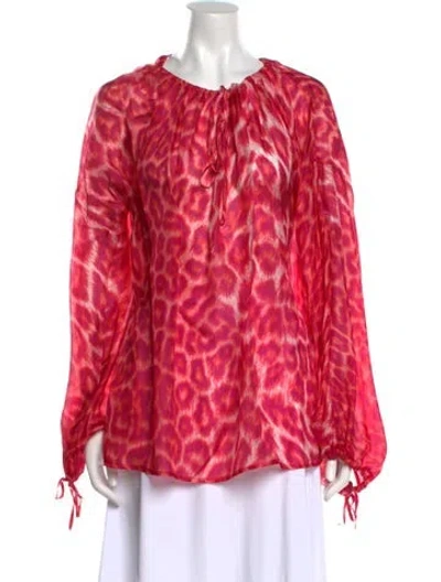 Pre-owned Just Cavalli Vintage 2009 Blouse In Pink