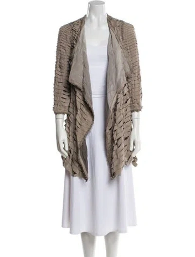 Pre-owned Just Cavalli Vintage 2010 Coat In Neutral