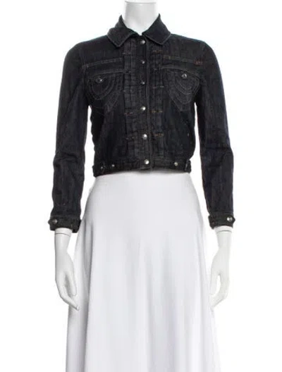 Pre-owned Just Cavalli Vintage 2010 Denim Jacket In Blue