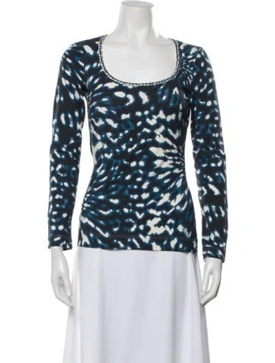 Pre-owned Just Cavalli Vintage 2010 Top In Blue